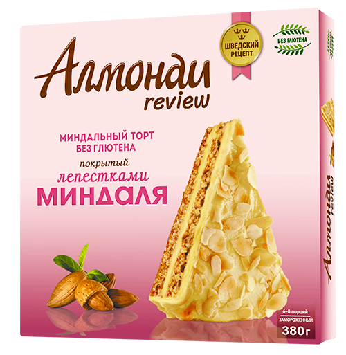Торт Алмонди review миндальный